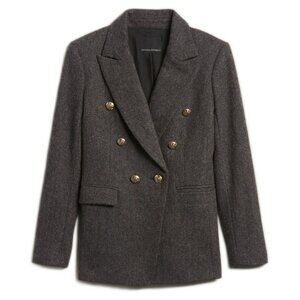 BANANA REPUBLIC Italian herringbone captain's blazer